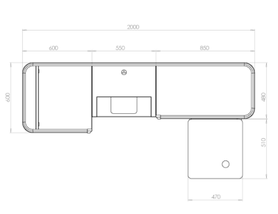 Кассовый бокс KIFATO ЛОНДОН 2000